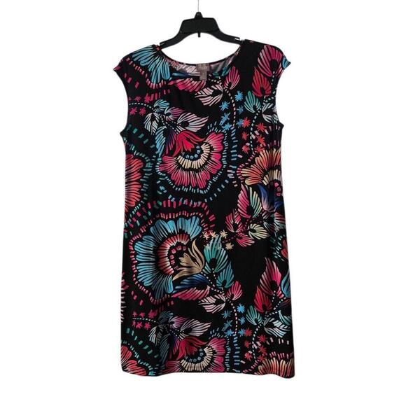 Chico's Dresses & Skirts - Chicos Dress Womens Size LG/12  Floral Print Maxi Shift Sleeveless‎ Multicolored